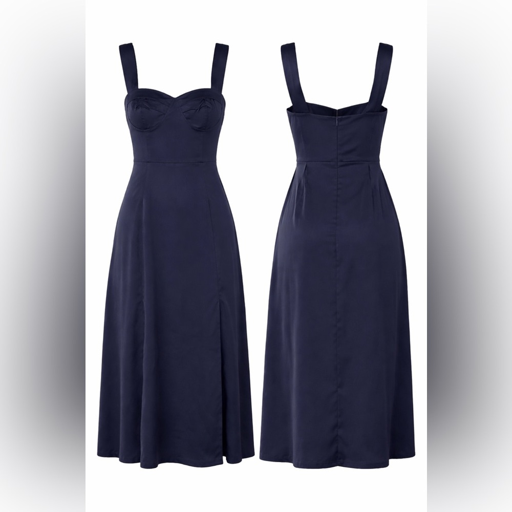 NWT
Petal & Pup Siobhan Midi Dress Navy Size XS - Picture 2 of 5